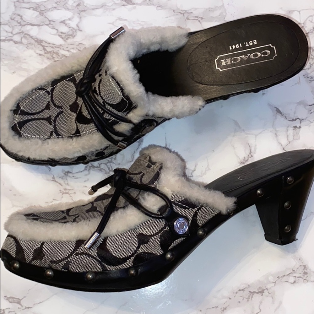Coach mules / clogs